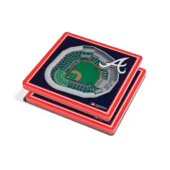 MLB 3D StadiumView Coasters Atlanta Braves