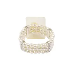 JAM Paper Duchess Flower Bracelet Cream White