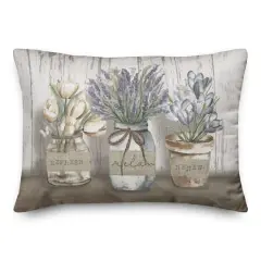 Bath Florals 20" x 14" Indoor/Outdoor Pillow