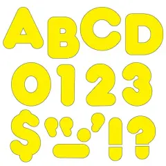 4" Casual Uppercase Ready Letters&reg; Sunshine Yellow