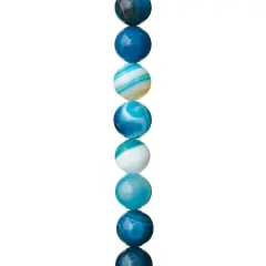 Aqua Dyed Mix Agate Round Beads, 12mm by Bead Landing&trade;