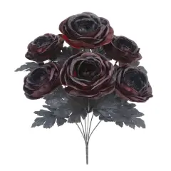 Black-Red Glittery Ranunculus Bush by Ashland&reg;