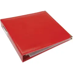 We R Memory Keepers&reg; Classic Leather&trade; D-Ring Album, 12" x 12" Real Red