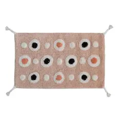 Hello Honey&reg; Boho Cotton Tufted Circle Pattern Bath Mat with Tassels, 3ft. x 2ft.