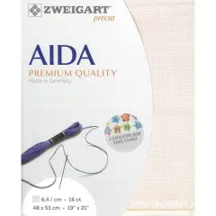 Zweigart&reg; Aida 16 Count Precut FabricRose
