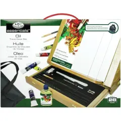 Royal & Langnickel&reg; Essentials&trade; 28 Piece Oil Paint Easel Travel Set