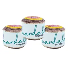 3 Pack Lion Brand&reg; Mandala&reg; Sequins Agate