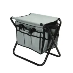 Household Essentials Collapsible Utility Stool Gray