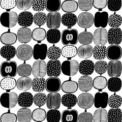 Brewster Marimekko Black & White Kompotti Peel & Stick Wallpaper