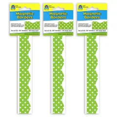 Teacher Created Resources&reg; Lime Polka Dots Magnetic Borders, 72ft.