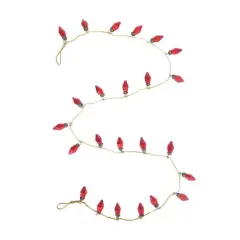 Hello Honey&reg; 6ft. Red Mercury Glass Ornament Garland