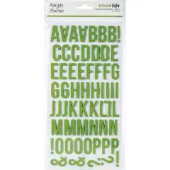 Simple Stories Color Vibe Foam Alpha Stickers Green