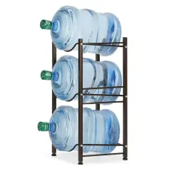NEX&trade; 3-Tier 5-Gallon Water Bottle Storage Rack Brown