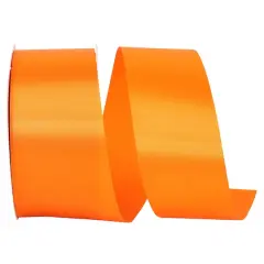 JAM Paper 1.875" x 50yd. Single Face Satin Allure Ribbon Torrid Orange