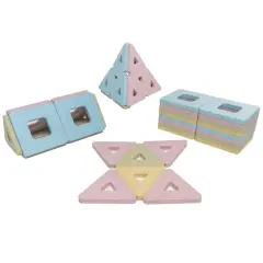 Polydron&reg; KinderMag Pastel Construction Play Set