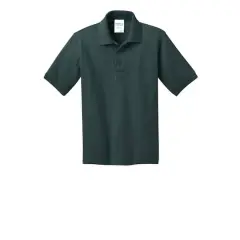 Port & Company&reg; Youth Core Blend Jersey Knit Polo Dark Green