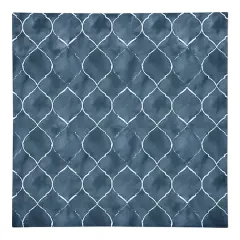 Blue Ogee Pattern 10" x 10" Cotton Twill Napkin