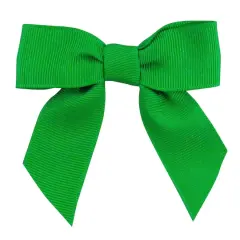 JAM Paper 7/8" Grosgrain Twist Tie Bows, 100ct. Emerald