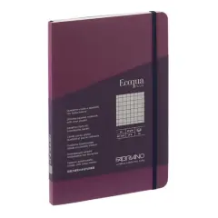 Fabriano&reg; EcoQua Plus A5 Graph Stitch-Bound Notebook Wine