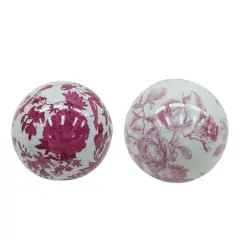 Assorted 4" Floral Porcelain Ball Tabletop D&eacute;cor, 1pc. by Ashland&reg;