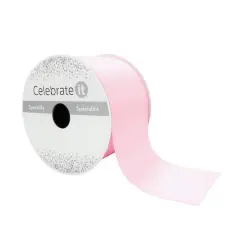 2.5" x 10yd. Satin Ribbon by Celebrate It&reg; Specialty Pink