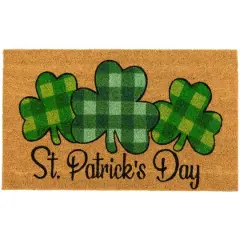 Plaid Shamrocks Doormat 