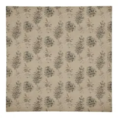 Pine Cones on Brown Cotton Twill Napkin