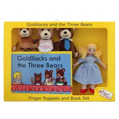 The Puppet Company&reg; Goldilocks Finger Puppets and Book Set