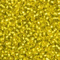 Miyuki&reg; 11/0 Glass Seed Beads, 22g Chartreuse Silver Lined