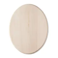 Basswood Oval Plaque by Make Market&reg;