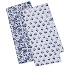 DII&reg; Tunisia Flowers Printed Dishtowel, 2ct.