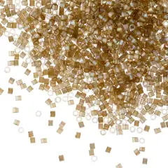 Miyuki Delica Glass Round Seed Beads, 11/0 Cactus AB Silk