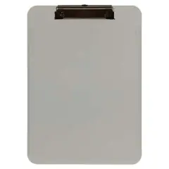 JAM Paper Letter Size Plastic Clipboard Smoke Gray