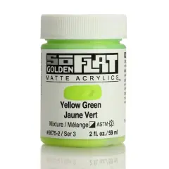 Golden&reg; 2oz. SoFlat Matte Acrylic Paint Yellow Green
