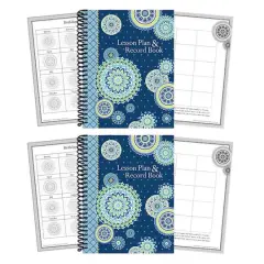 Eureka&reg; Blue Harmony Lesson Plan & Record Book, 2 ct.