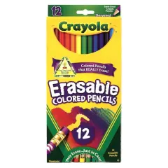 Crayola&reg; 12 Color Erasable Colored Pencil Set