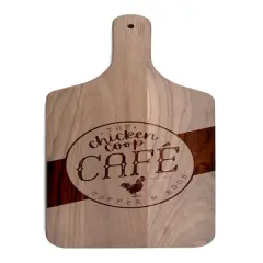 Chicken Coop Caf&eacute; Walnut Paddle Cutting Board