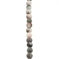 Pink Zebra Matte Round Beads, 4mm by Bead Landing&trade;