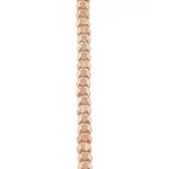 Rose Gold Faceted Metal Cube Beads, 3mm by Bead Landing&trade;