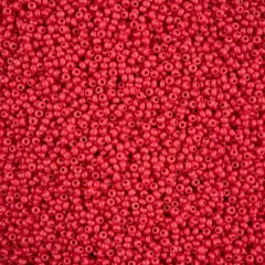 John Bead Terra Intensive 10/0 Czech Glass Seed Beads, 500g Red Matte