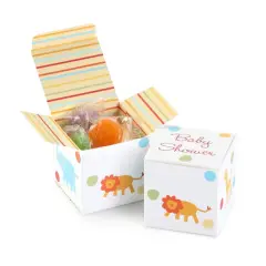 Hortense B. Hewitt Co. Jungle Animals Baby Shower Blank Favor Boxes, 25ct.
