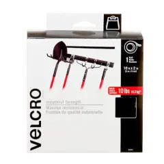VELCRO&reg; Brand Industrial Strength Black Adhesive Roll