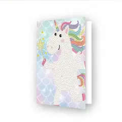 Diamond Dotz&reg; Beginner Unicorn Wish Diamond Painting Card Kit