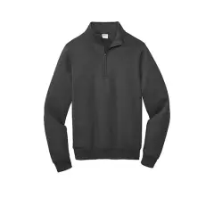 Port & Company&reg; Core Fleece 1/4 Zip Pullover Sweatshirt Dark Heather Grey