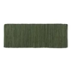 DII&reg; Olive Green Rag Rug, 2ft. x 6ft.