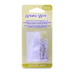 Artistic Wire&reg; Extra Pegs For 3D Bracelet Jig, 6ct. with Tubes