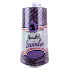 A&E Maxi-Lock Swirls&reg; Polyester Thread, 3000yd. Purple Berry Wave