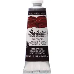 Grumbacher&reg; Pre-Tested Professional&reg; Oil Color Paint, 37mL Venetian Red