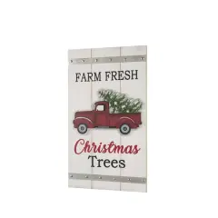 Glitzhome&reg; 24" Wooden & Metal Truck Wall D&eacute;cor