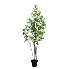 6ft. Potted Dogwood Tree with Real Touch Leaves